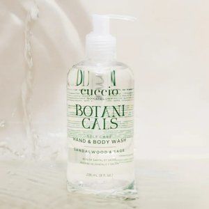 CUCCIO SOMATOLOGY Botanicals Hand and Body Wash SANDALWOOD + SAGE Soap Gel NEW